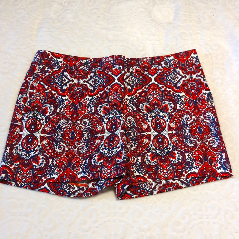 Saint Tropez West Paisley Print Shorts - Sz 8